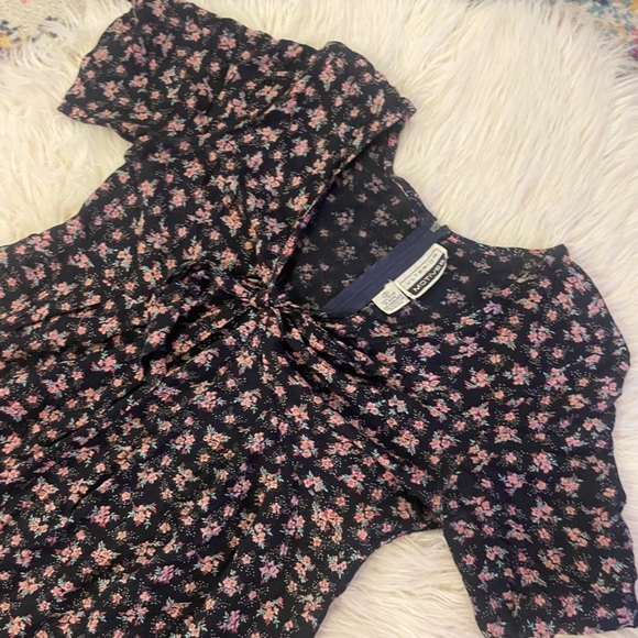 Vintage Ulterior Motives Floral Print Playsuit Jumpsuit - Picture 4 of 6